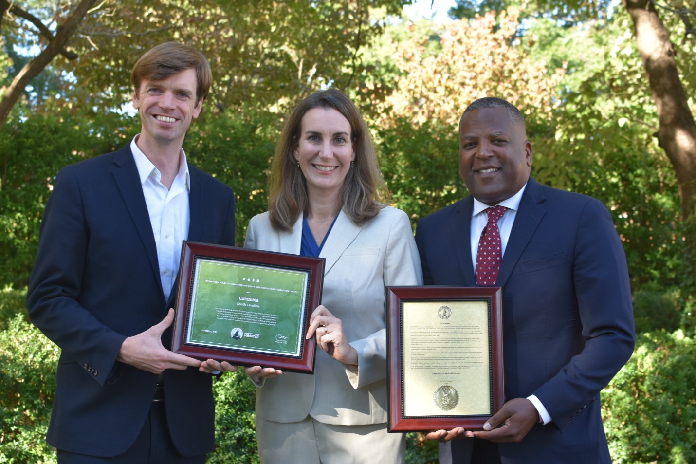 South Carolina Wildlife Federation Celebrates City of Columbia Community Wildlife Habitat Announcement