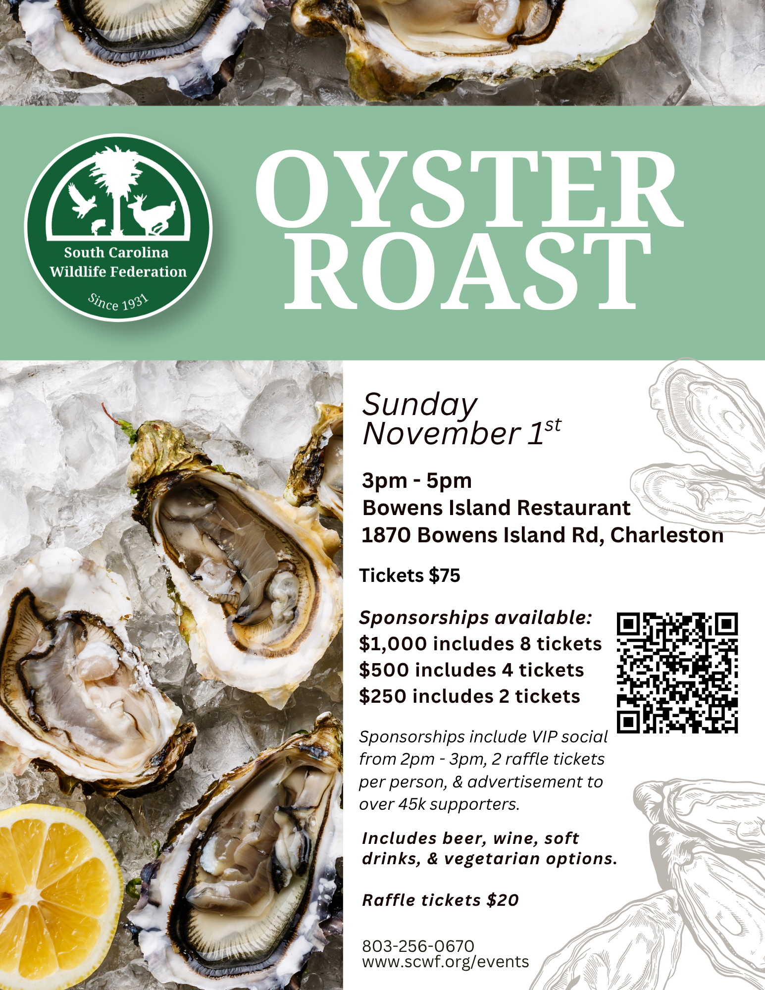 2026 Oyster Roast at Bowens Island