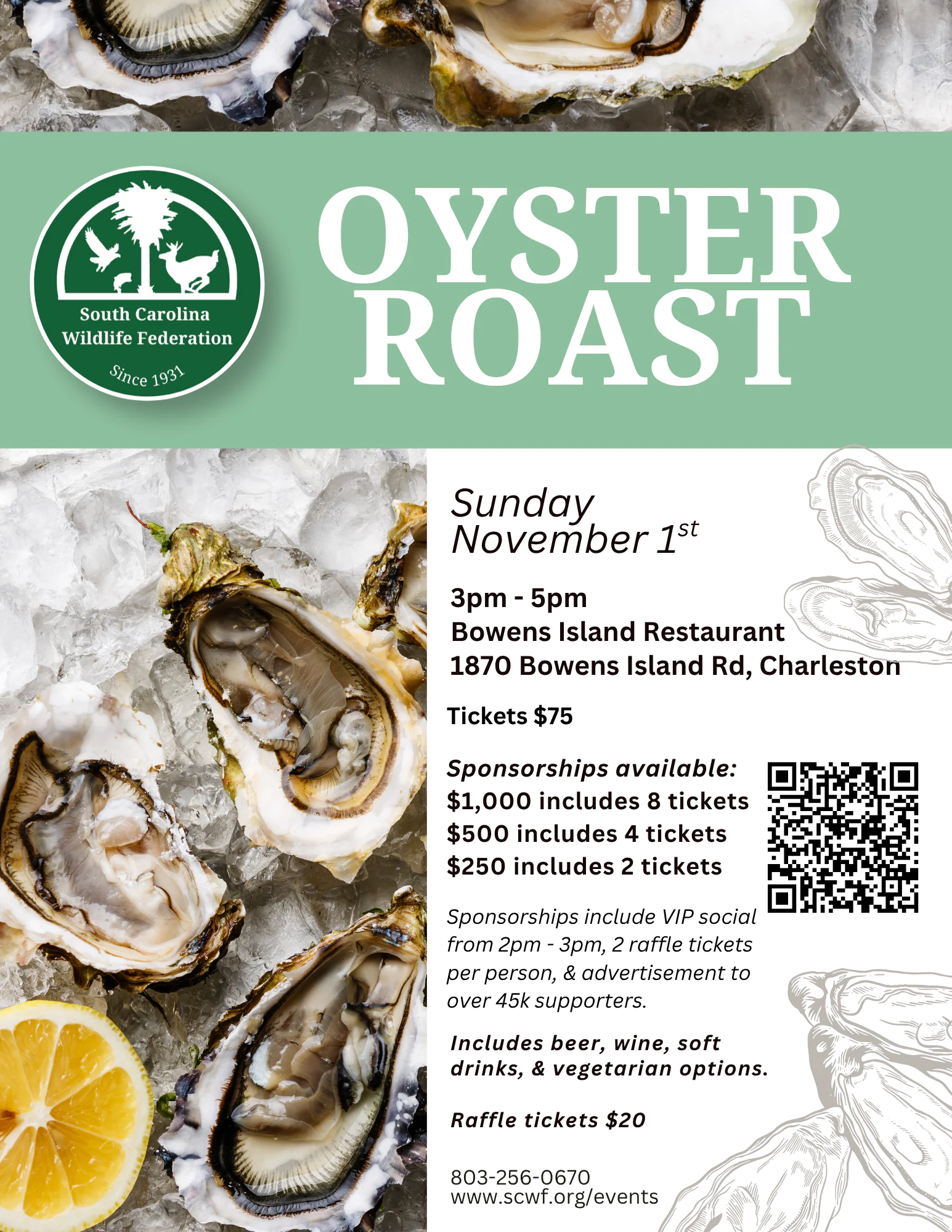 2026 Oyster Roast at Bowens Island